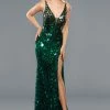 Stella Couture 22051 Long Cut Glass Backless Prom Dress Formal Pageant Gown Backless Dresses