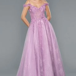 In Stock Stella Couture 21038 Size 6 Long Lace A Line Formal Dress Bridal Prom Pageant Sheer Corset Ballgown Dresses