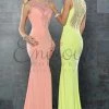 In Stock CLEARANCE Envious Couture 17223 Prom Dress Stretch Evening Gown In Blush Size 0 Prom Dress Pageant