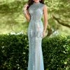 In Stock Envious Couture 17334 Pageant Gown Prom Dress Turquoise Size 6, 16