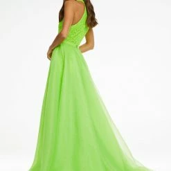 Ashley Lauren 1740 IN STOCK ALL COLORS Long Organza Overskirt Wire Hem Pageant Prom Layers
