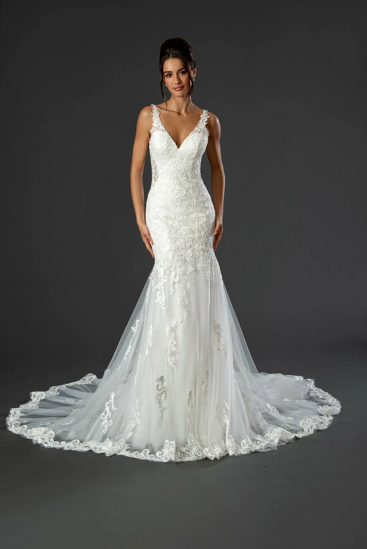 In Stock Mermaid Dresses Stella Couture 22517 Size 16 Long Lace Mermaid Wedding Dress Bridal Gown V Neck Train 3 In Stock Mermaid Dresses Stella Couture 22517 Size 16 Long Lace Mermaid Wedding Dress Bridal Gown V Neck Train