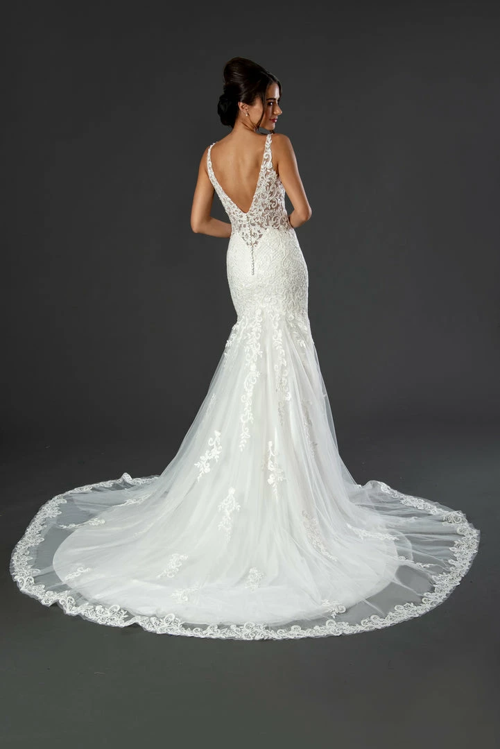 In Stock Mermaid Dresses Stella Couture 22517 Size 16 Long Lace Mermaid Wedding Dress Bridal Gown V Neck Train 4 In Stock Mermaid Dresses Stella Couture 22517 Size 16 Long Lace Mermaid Wedding Dress Bridal Gown V Neck Train