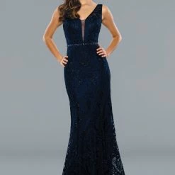 Stella Couture 20032 Long Shimmer Sequin Prom Pageant Dress