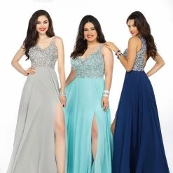 In Stock Envious Couture 18092 Size 4, 12 Embellished A Line Formal Evening Dress Prom