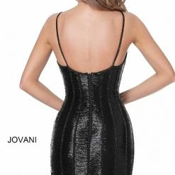Jovani 1861 Shimmer Short Fitted Cocktail Dress