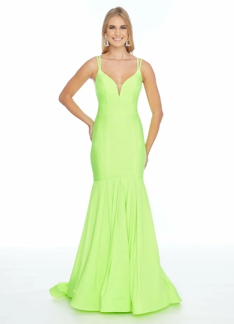 In Stock Mermaid Dresses Ashley Lauren 1870 Size 2 Neon Long V Neck Fitted Mermaid Prom Dress Pageant 5 In Stock Mermaid Dresses Ashley Lauren 1870 Size 2 Neon Long V Neck Fitted Mermaid Prom Dress Pageant