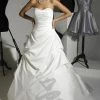 In Stock Private Bridal 18797 Size 20 Satin A Line Strapless Wedding Dress Corset Gown