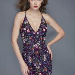 In Stock Backless Dresses Primavera Couture 1938 Size 0 Short 3D Sequined Cocktail Dress Homecoming Dress Midnight Blue