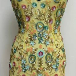 Primavera Couture 1938 Beaded Sequin Homecoming Dress Cocktail Short Prom Dress Sequin Dresses