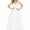 In Stock Ashley Lauren 1966 Size 22 Off The Shoulder Prom Dress Wedding Gown Ivory Ball Gown Ballgown Dresses