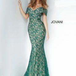 Jovani 1974 Off The Shoulder Lace Mermaid Evening Gown Mother Of The Bride Dress