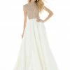 Ashleylauren Ashley Lauren 1980 Embellished Cap Sleeve Pageant Gown Evening Gown Prom Dress