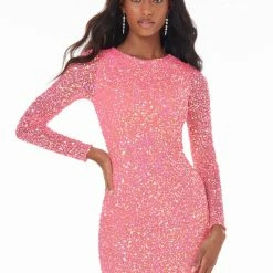 Ashleylauren Sequin Dresses Ashley Lauren 1985 Navy Evening Dress Sheer Long Sleeves Beaded Prom Dress Pageant Gown 26 Ashleylauren Sequin Dresses Ashley Lauren 1985 Navy Evening Dress Sheer Long Sleeves Beaded Prom Dress Pageant Gown