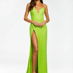 Ashleylauren Ashley Lauren 11188 Strapless Plunging Neckline Evening Gown With Slit 29 Ashleylauren Ashley Lauren 11188 Strapless Plunging Neckline Evening Gown With Slit