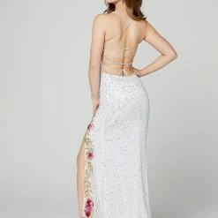 In Stock Primavera Couture 3427 Size 4, 10 Royal Blue Sequin Beaded Prom Dress Floral Slit Details 23 In Stock Primavera Couture 3427 Size 4, 10 Royal Blue Sequin Beaded Prom Dress Floral Slit Details