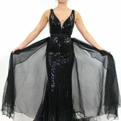 In Stock Marc Defang 8023 Layered Organza Prom Pageant Overskirt Fun Fashion Shimmer