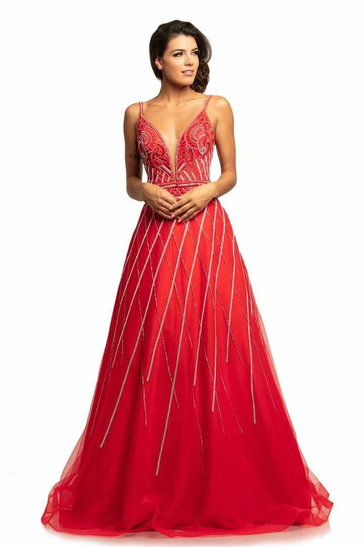 Discontinued Johnathan Kayne 2003 Embellished Ballgown Prom Dress Pageant Plunging Neckline 4 Discontinued Johnathan Kayne 2003 Embellished Ballgown Prom Dress Pageant Plunging Neckline