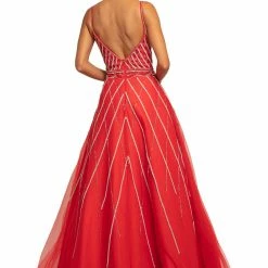 Discontinued Johnathan Kayne 2003 Embellished Ballgown Prom Dress Pageant Plunging Neckline 10 Discontinued Johnathan Kayne 2003 Embellished Ballgown Prom Dress Pageant Plunging Neckline