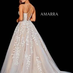 Ballgown Dresses Amarra 20102 Long A Line Lace Ball Gown Prom Dress Formal Wedding Corset