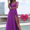 Discontinued Johnathan Kayne 2011 High Maxi Slit Simple Formal Prom Dress V Neck Pleated 2 Discontinued Johnathan Kayne 2011 High Maxi Slit Simple Formal Prom Dress V Neck Pleated