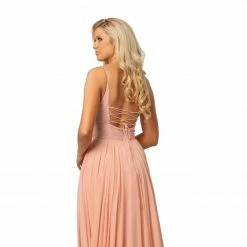 Discontinued Johnathan Kayne 2011 High Maxi Slit Simple Formal Prom Dress V Neck Pleated