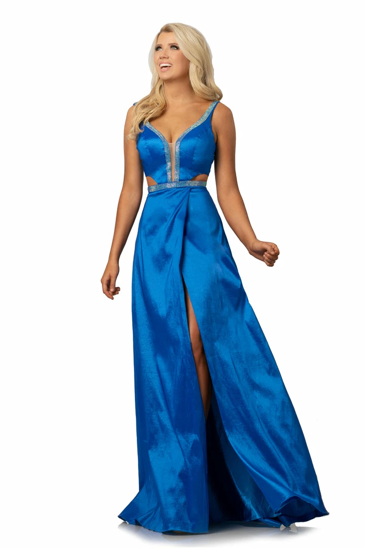 In Stock Johnathan Kayne 2012 Plunging Neckline Embellished Slit Prom Dress Pageant Gown Size 6 6 In Stock Johnathan Kayne 2012 Plunging Neckline Embellished Slit Prom Dress Pageant Gown Size 6