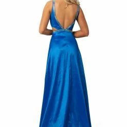 In Stock Johnathan Kayne 2012 Plunging Neckline Embellished Slit Prom Dress Pageant Gown Size 6 8 In Stock Johnathan Kayne 2012 Plunging Neckline Embellished Slit Prom Dress Pageant Gown Size 6