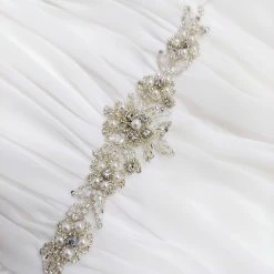 In Stock Mon Cheri 110209 Size 22W Long A Line Halter Wedding Dress Bridal Gown Greek Goddess