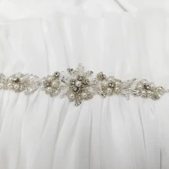 In Stock Mon Cheri 110209 Size 22W Long A Line Halter Wedding Dress Bridal Gown Greek Goddess