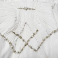 In Stock Mon Cheri 110209 Size 22W Long A Line Halter Wedding Dress Bridal Gown Greek Goddess