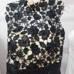 In Stock Backless Dresses Glam Gurlz 62004 Size 8 Black Lace Formal Evening Gown High Neck Dress