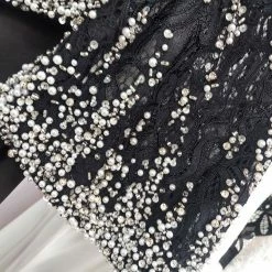 In Stock Nina Canacci 1354 Size 6, 8 Two Piece Formal Dress Lace Drape Sleeves Pearl Backless Dresses