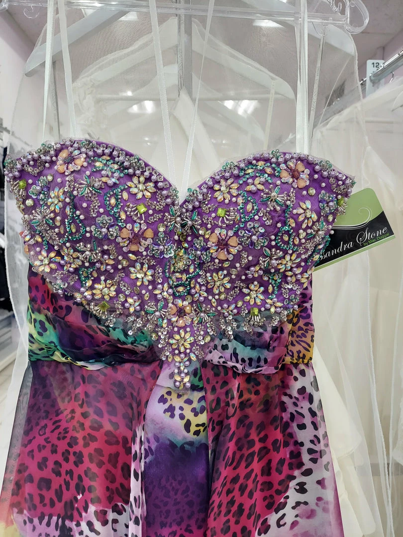 In Stock CASSANDRA STONE 76237 Size 8 Multi Long A Line Animal Print Formal Prom Dress Animal Print Dresses 5 In Stock CASSANDRA STONE 76237 Size 8 Multi Long A Line Animal Print Formal Prom Dress Animal Print Dresses