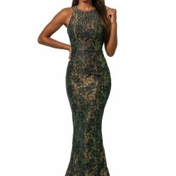 In Stock Johnathan Kayne 2036 Size 12 Magenta Metallic Shimmer Lace Prom Dress Pageant Gown