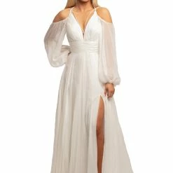 Discontinued Johnathan Kayne 2038 Chiffon Prom Dress Off Shoulder Sleeves Wedding Pageant Gown 12 Discontinued Johnathan Kayne 2038 Chiffon Prom Dress Off Shoulder Sleeves Wedding Pageant Gown