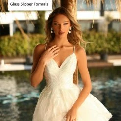 In Stock Blush Prom 20408 Size 4 Red Short Shimmer Backless Formal Cocktail Dress Sequin Fit & Flare Gown Backless Dresses