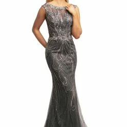 In Stock Johnathan Kayne 2042 Size 2, 4 Embellished Lace Fit Flare Prom Dress High Neckline Mermaid Dresses 8 In Stock Johnathan Kayne 2042 Size 2, 4 Embellished Lace Fit Flare Prom Dress High Neckline Mermaid Dresses