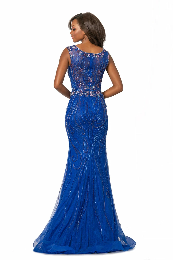 In Stock Johnathan Kayne 2042 Size 2, 4 Embellished Lace Fit Flare Prom Dress High Neckline Mermaid Dresses 6 In Stock Johnathan Kayne 2042 Size 2, 4 Embellished Lace Fit Flare Prom Dress High Neckline Mermaid Dresses