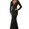 Discontinued Johnathan Kayne 2053 Embellished Lace Prom Dress Long Sleeve Wedding Dress Pageant Gown