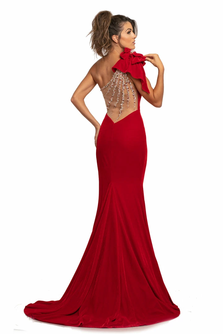Mermaid Dresses Johnathan Kayne 2055 One Shoulder Bow Prom Dress Velvet Evening Pageant Gown 6 Mermaid Dresses Johnathan Kayne 2055 One Shoulder Bow Prom Dress Velvet Evening Pageant Gown