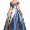 Discontinued Ballgown Dresses Johnathan Kayne 2072 Metallic Shimmer Brocade Off Shoulder Ballgown Prom Dress 1 Discontinued Ballgown Dresses Johnathan Kayne 2072 Metallic Shimmer Brocade Off Shoulder Ballgown Prom Dress