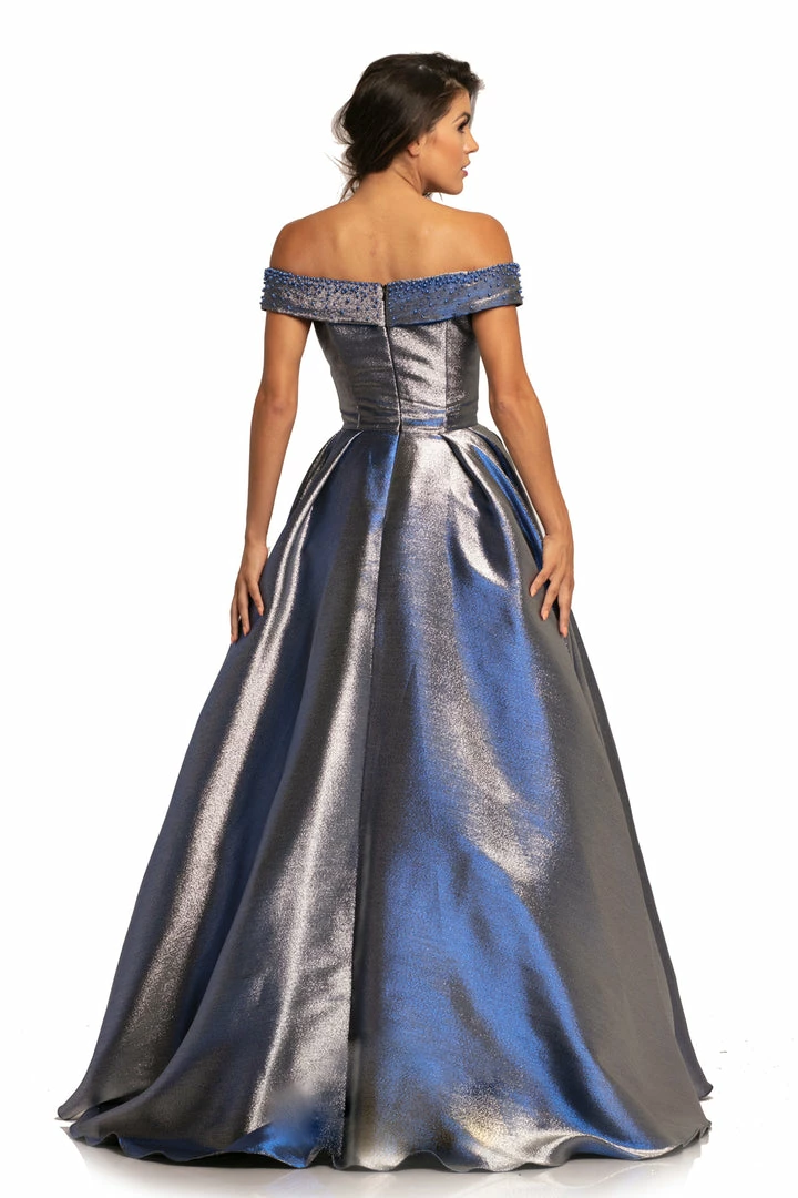In Stock Johnathan Kayne 2072 Size 8 Blue Metallic Shimmer Off Shoulder Ballgown Prom Dress Ballgown Dresses 4 In Stock Johnathan Kayne 2072 Size 8 Blue Metallic Shimmer Off Shoulder Ballgown Prom Dress Ballgown Dresses