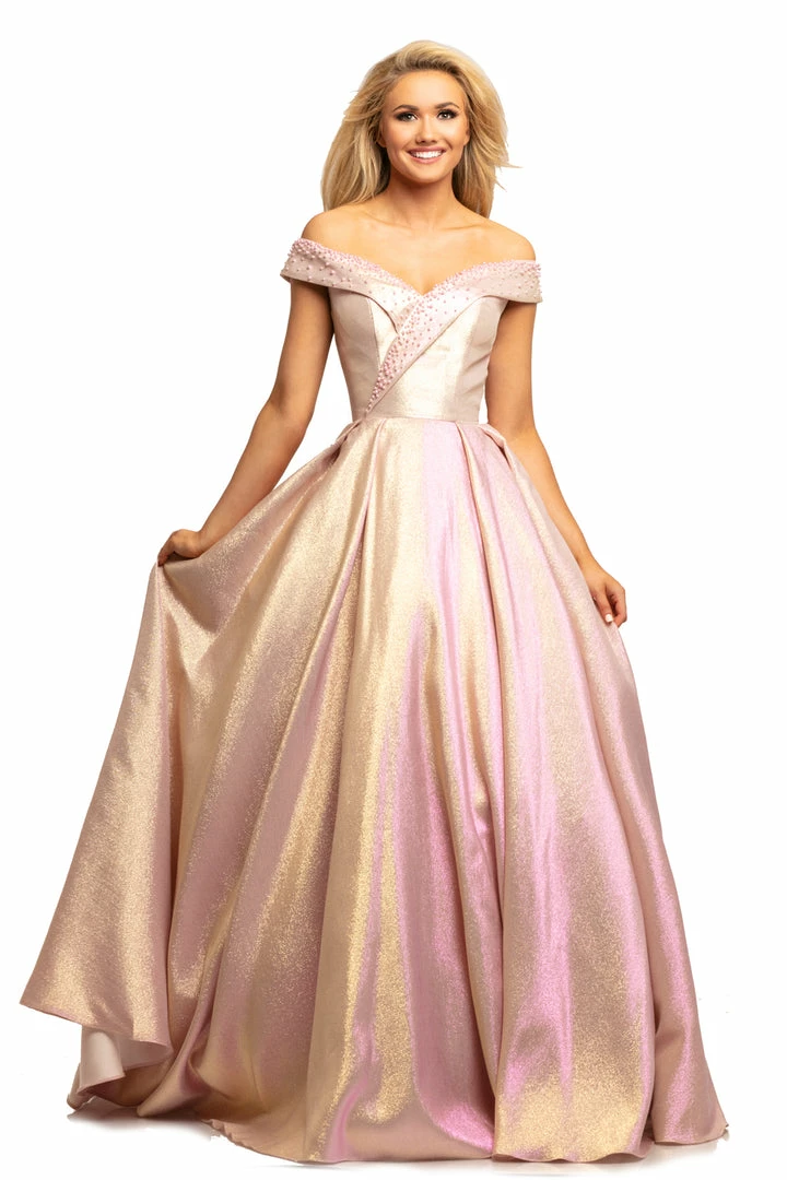 In Stock Johnathan Kayne 2072 Size 22 Pink Metallic Shimmer Off Shoulder Prom Dress Ballgown 3 In Stock Johnathan Kayne 2072 Size 22 Pink Metallic Shimmer Off Shoulder Prom Dress Ballgown