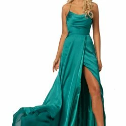Discontinued Johnathan Kayne 2079 Maxi Slit Prom Dress Formal Pageant Evening Gown Corset Dresses