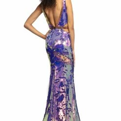 In Stock Johnathan Kayne 2092 Iridescent Sequin Glitter Prom Dress Pageant Gown Long Size 2,6,8
