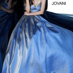 Discontinued Ballgown Dresses Jovani 2094 Prom Dress Pleated Bodice Metallic Shimmer Ball Gown Formal 15 Discontinued Ballgown Dresses Jovani 2094 Prom Dress Pleated Bodice Metallic Shimmer Ball Gown Formal