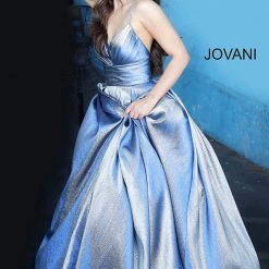 Discontinued Ballgown Dresses Jovani 2094 Prom Dress Pleated Bodice Metallic Shimmer Ball Gown Formal 18 Discontinued Ballgown Dresses Jovani 2094 Prom Dress Pleated Bodice Metallic Shimmer Ball Gown Formal