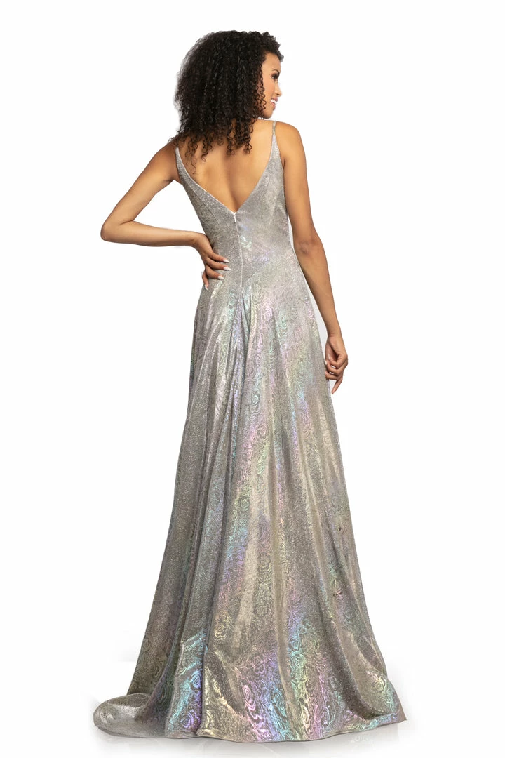 In Stock Johnathan Kayne 2094 Size 2 Iridescent Royal Metallic Prom Dress Plunging Neckline Holographic 4 In Stock Johnathan Kayne 2094 Size 2 Iridescent Royal Metallic Prom Dress Plunging Neckline Holographic