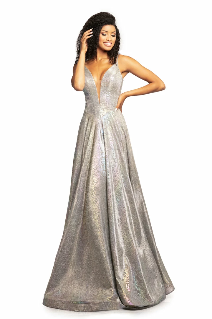 In Stock Johnathan Kayne 2094 Size 2 Iridescent Royal Metallic Prom Dress Plunging Neckline Holographic 6 In Stock Johnathan Kayne 2094 Size 2 Iridescent Royal Metallic Prom Dress Plunging Neckline Holographic